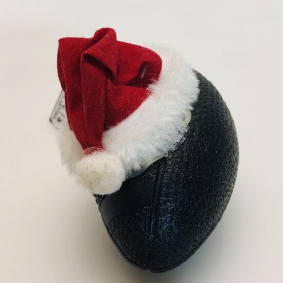 NFL Baltimore Ravens Team Ball Christmas Ornament Santa Hat Football Vintage - Picture 4 of 9